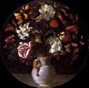 Juan de Flandes Vase of Flowers oil